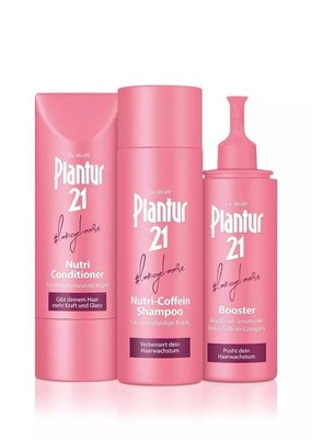 Dr. Wolf Plantur 21 Set: Shampoo, Booster, Conditioner, promotes growth